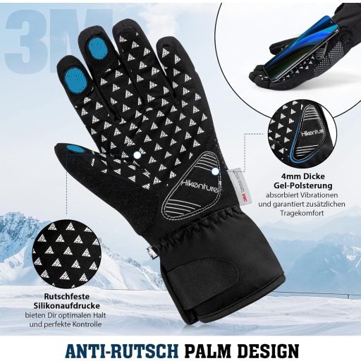 Mănuși de iarnă HIKENTURE cu 3M Thinsulate, impermeabile, pentru touchscreen, ideale pentru ciclism
