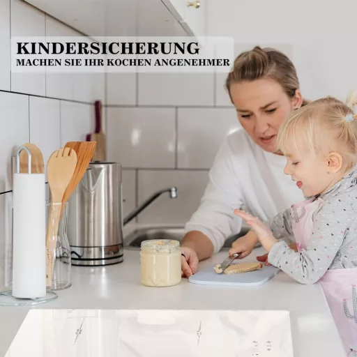 COVERCOOK Fehér Indukciós Főzőlap 60 cm - 4 Zónás Üvegkerámia Lap, Konnektorba Dugható, Érintőgombos Vezérlés, 9 Teljesítményszint, Időzítő,