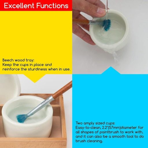 Luxusná keramická kávová súprava s vrchnákom a drevenou táckou - Prebalené