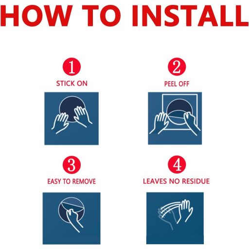 Vízálló Gyerek Szoba Falmatrica - Rajzfilm Buborék Mintás