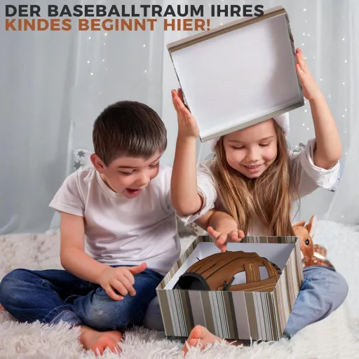 LeapBeast Baseball Kesztyű Labdával, Softball Kesztyű Gyerekeknek és Felnőtteknek, Edzés és Verseny