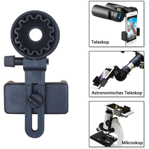 CAM2 Teleszkópos Telefontartó Adapter - Távcsőhöz, Mikroszkóphoz, Monokuláris Eszközökhöz - Állítható Univerzális Okostelefon Rögzítő Minden