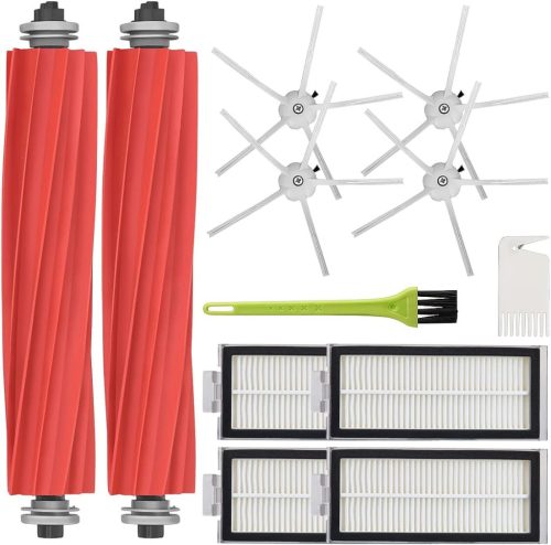 Set piese de schimb DrRobor pentru aspiratorul robot Roborock Q7/Q7Max/Q7 Max Plus - Perie principală, filtru HEPA și set perii laterale