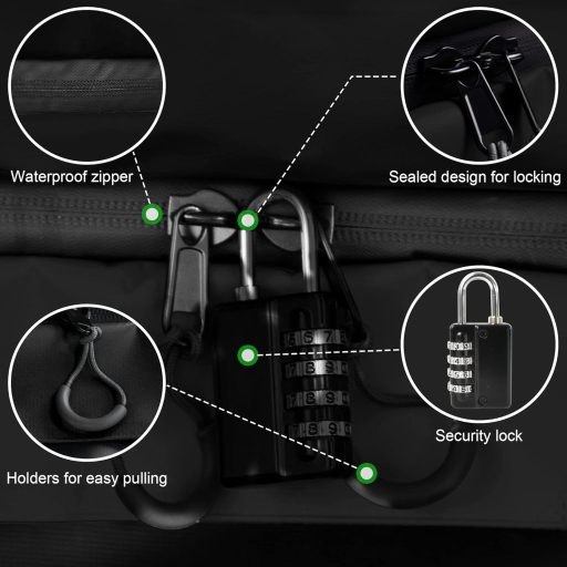 SNDMOR 425L Vodotesný Strešný Box - Univerzálna Strešná Taška na Auto, Použiteľná aj Bez Strešného Nosiča, s Protišmykovou Podložkou a Upevnením