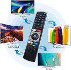 Telefunken távirányító - YouTube és Netflix gombos, 4K Ultra HD TV-khez, egyszerű használat