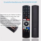 Telefunken távirányító - YouTube és Netflix gombos, 4K Ultra HD TV-khez, egyszerű használat