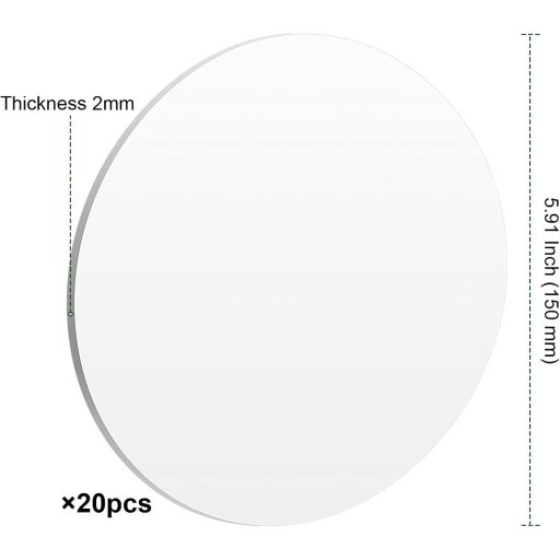 NGOSUET 20 komada prozirnih akrilnih diskova, 15 cm, debljine 2 mm, DIY obrtnički projekt, okviri za slike