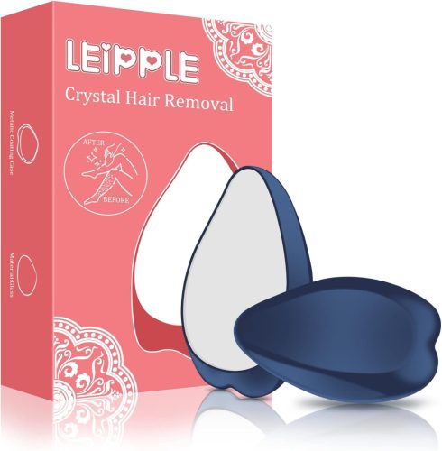 Leipple Fájdalommentes Epilátor - Nano Üveg Szőrtelenítő Karra, Lábra és Hátra - Újrahasználható Fizikai Szőreltávolító Eszköz, Fekete