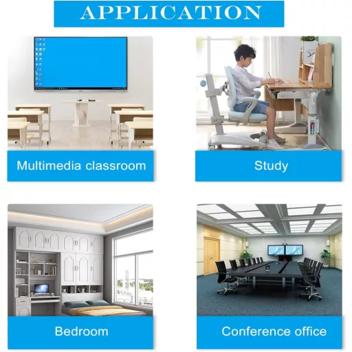 GINTOOYUN 0,5 m Predlžovací kábel s dvoma USB 3.0 portami a skrutkovacím uchytením – na pripojenie k notebooku, PC, čierny