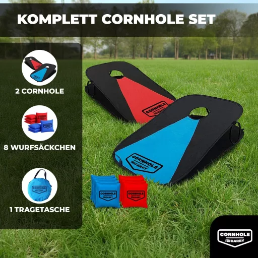 Original Cup Cornhole Spiel 90x60 cm - 2 tábla + 8 zsák szett kültéri játék