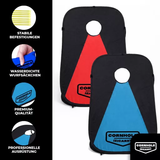 Original Cup Cornhole Spiel 90x60 cm - 2 tábla + 8 zsák szett kültéri játék