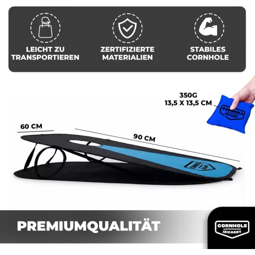 Original Cup Cornhole Spiel 90x60 cm - 2 tábla + 8 zsák szett kültéri játék