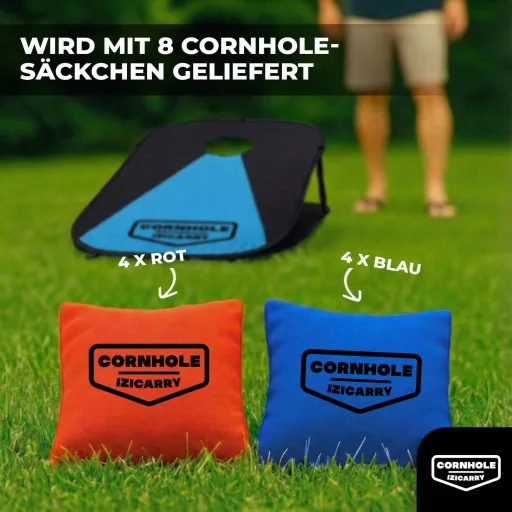 Original Cup Cornhole Spiel 90x60 cm - 2 tábla + 8 zsák szett kültéri játék