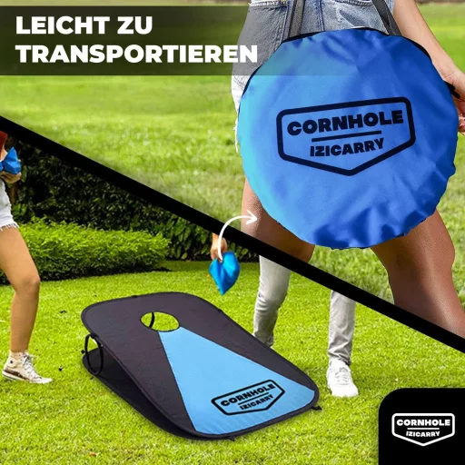 Original Cup Cornhole Spiel 90x60 cm - 2 tábla + 8 zsák szett kültéri játék