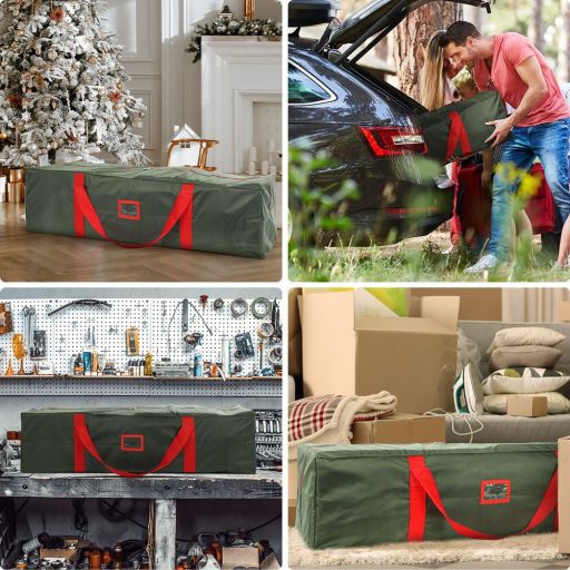 OUSFOT Karácsonyi Fa Táska Extra Nagy Méretű Textil Tárolózsák