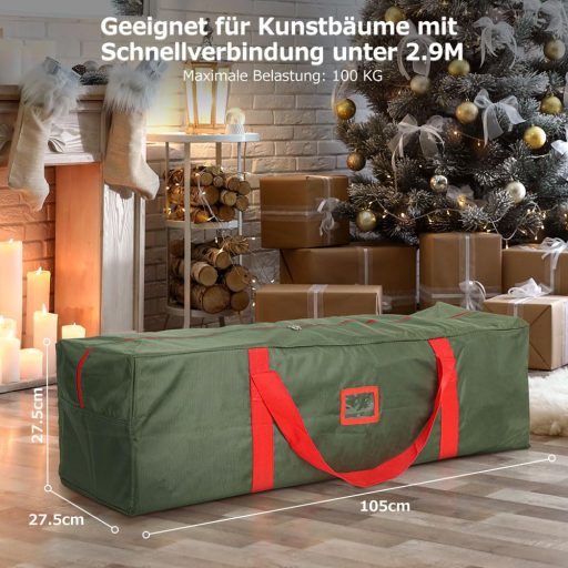 OUSFOT Karácsonyi Fa Táska Extra Nagy Méretű Textil Tárolózsák