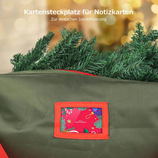 OUSFOT Karácsonyi Fa Táska Extra Nagy Méretű Textil Tárolózsák