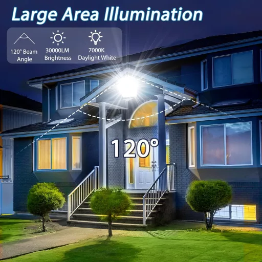 YIQIBRO 300W LED reflektor IP67 vízálló 30000 lm hideg fehér kültéri spotlámpa