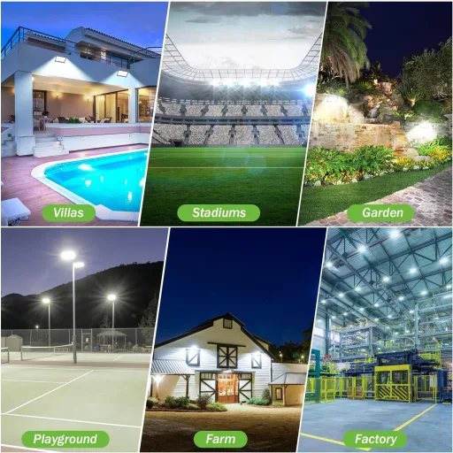 YIQIBRO 300W LED reflektor IP67 vízálló 30000 lm hideg fehér kültéri spotlámpa