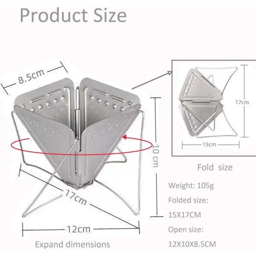 Skladací Nerezový Držiak na Kávový Filter do Kancelárie a na Výlety