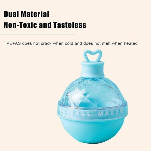 Silikónová forma na výrobu ľadových gúľ - prenosný výrobník okrúhlych kociek ľadu