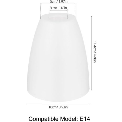 OSALADI 2 db Műanyag Lámpaernyő Fehér Mennyezeti Lámpa Árnyékoló Izzóvédő