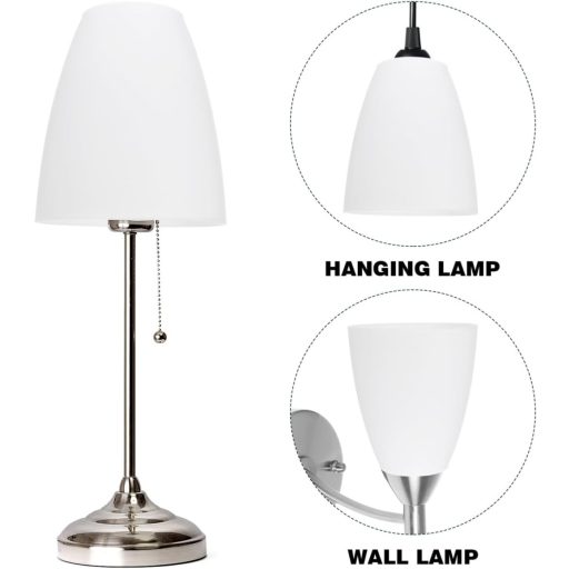 OSALADI 2 db Műanyag Lámpaernyő Fehér Mennyezeti Lámpa Árnyékoló Izzóvédő