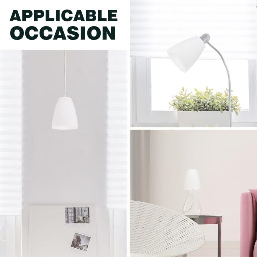 OSALADI 2 db Műanyag Lámpaernyő Fehér Mennyezeti Lámpa Árnyékoló Izzóvédő