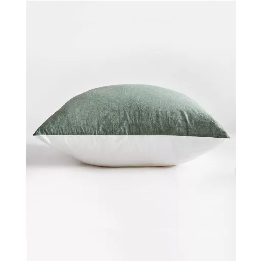 Față de pernă SOULFUL verde salvie din bumbac, 80x80 cm