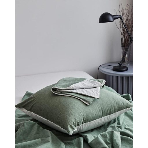 Zsályazöld SOULFUL pamut párnahuzat, 80x80 cm