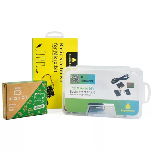 KEYESTUDIO BBC Micro:bit V2 Kit de Programare Educațională - Microcontroler Negru pentru Începători, cu Procesor Intel, pentru Învățarea Codării