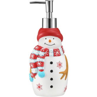   Emibele Karácsonyi Fürdőgél Adagoló Hóember Mintás 450ml Szappan Diszpenzeres Palack