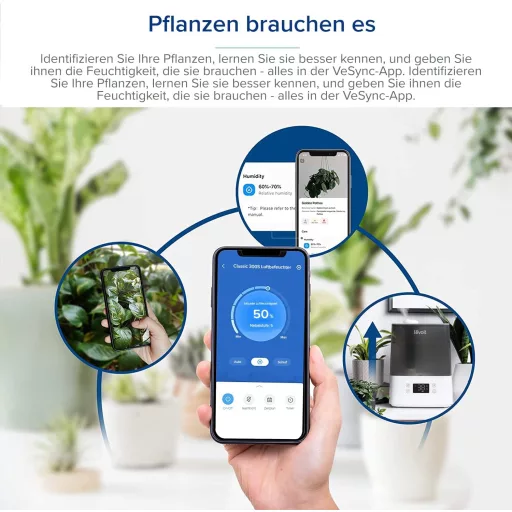 Levoit Smart Párásító 47m² Okos Vezérléssel Alexa Kompatibilis Szürke