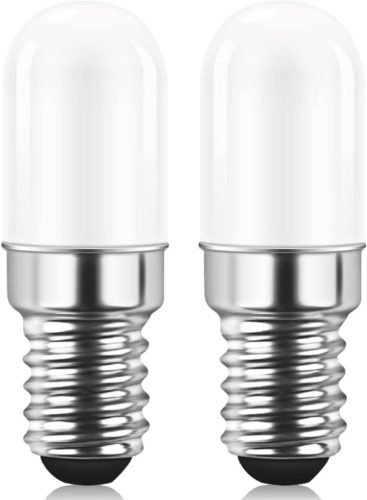 2 darab E14-es LED hűtőszekrény izzók (1,5 W, meleg fehér, 3000 K, 135 lm