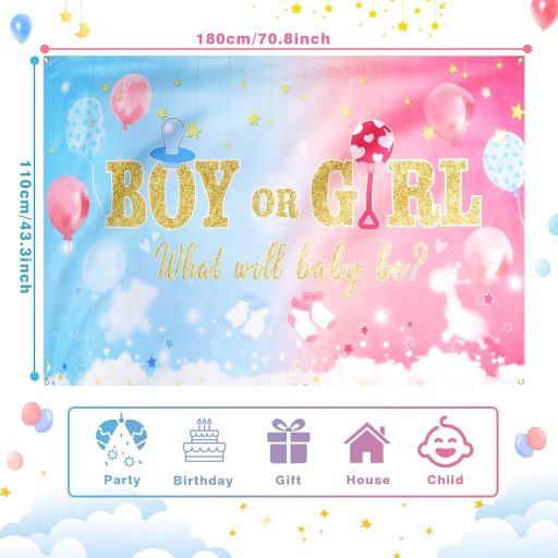 Banner verde de "Oh, Baby!" pentru petrecerea de aniversare - Decor pentru petrecerea de fete și băieți