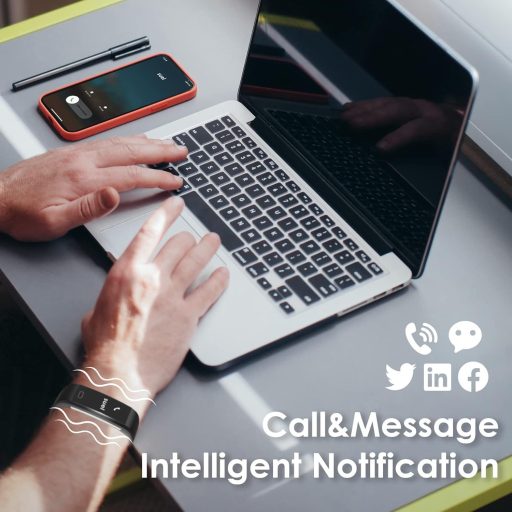 Ceas inteligent Septoui Fitness Tracker, monitorizare puls, tensiometru, rezistent la apă IP68