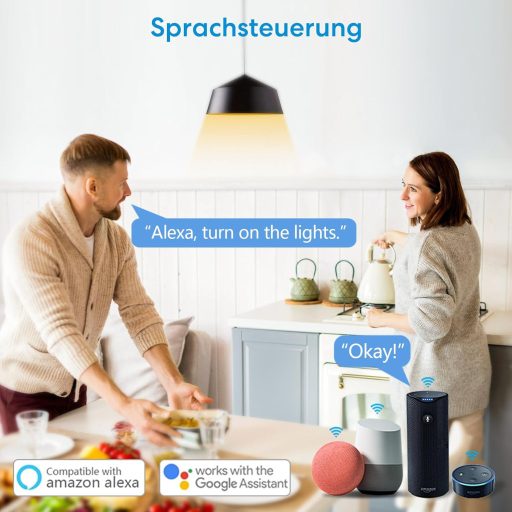 LoraTap WiFi Okosrelé Fogyasztásmérővel - 1150W Intelligens Kapcsolómodul, Távirányítható, Alexa és Google Kompatibilis, Smart Life App