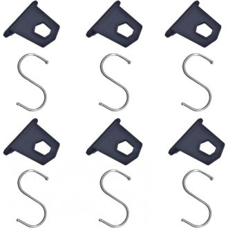   6 pár Sátorcsipesz, Kemping, Lakókocsi Sátorcsipeszek S-alakú kampó