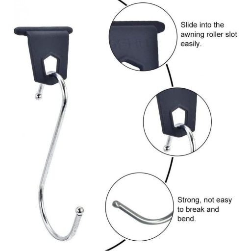 6 pár Sátorcsipesz, Kemping, Lakókocsi Sátorcsipeszek S-alakú kampó
