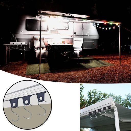 6 pár Sátorcsipesz, Kemping, Lakókocsi Sátorcsipeszek S-alakú kampó