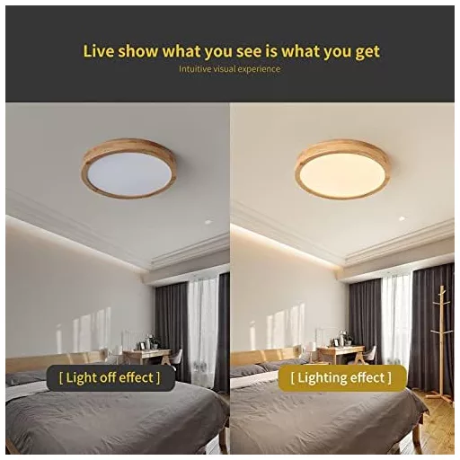 Schindora LED Mennyezeti Lámpa Kerek 40cm Meleg Fehér 28W