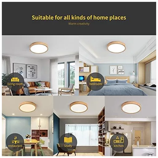 Schindora LED Mennyezeti Lámpa Kerek 40cm Meleg Fehér 28W