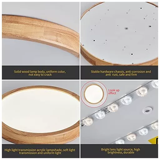 Schindora LED Mennyezeti Lámpa Kerek 40cm Meleg Fehér 28W