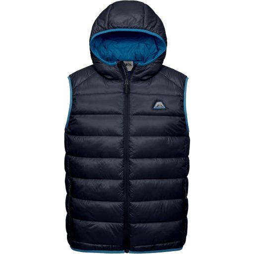 Mapamyumco Pánska ľahká páperová vesta - Vodoodpudivá vesta bez rukávov na turistiku, cestovanie, zimné športy, sivá.