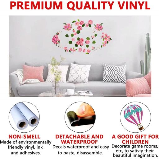 Virágos Falmatrica - Vízálló és Újrapozícionálható, 5 lap