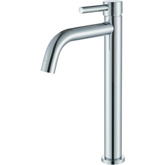   Suguword Vysoká umývadlová batéria | Jednopáková kúpeľňová zmiešavacia batéria v chrómovom prevedení | Umývadlová batéria z mosadze s 20 cm výtokom