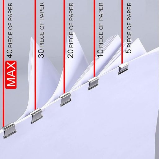 YUANQIAN Prijenosni dispenzer za spajalice sa 150 metalnih spajalica od nehrđajućeg čelika, brzi rezač papira za ured, 3 komada