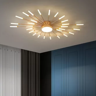   Lustră Modernă LED minifair cu 29 de Brațe, Auriu, pentru Dormitor, Living, Bucătărie