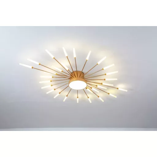 Lustră Modernă LED minifair cu 29 de Brațe, Auriu, pentru Dormitor, Living, Bucătărie