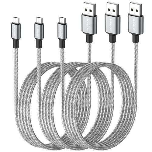 SUNGUY USB-A USB-Micro kábel, 1.5 méter, 3 darabos